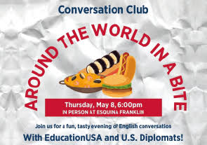English Conversation Club: Around the World in a Bite, EducationUSA